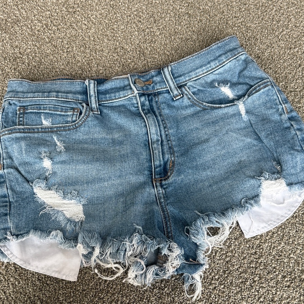 PINK Victoria's Secret Light Blue Denim Shorts